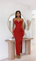 Valeria Rouge Corset Set