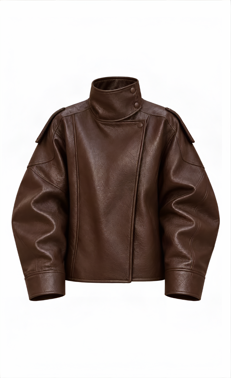 Monroe Oversized Faux Leather Jacket