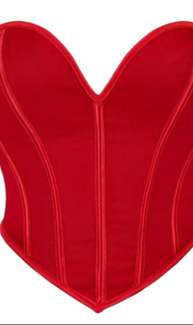 Valeria Rouge Corset Set